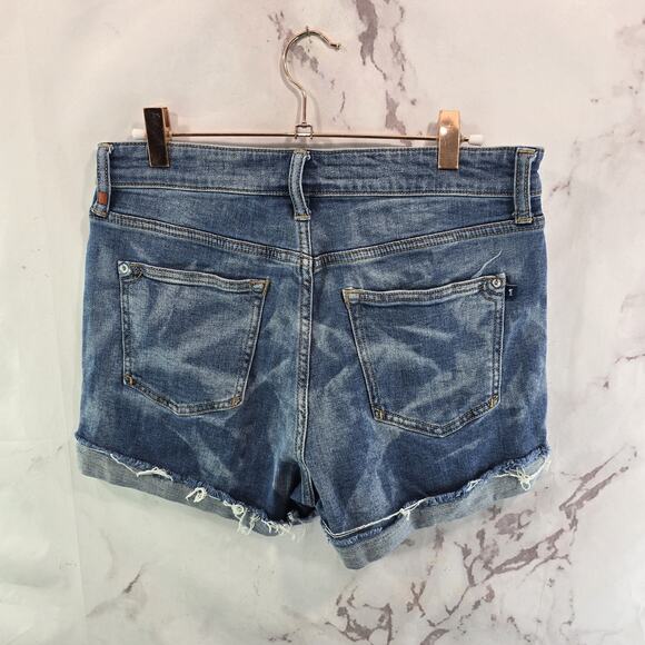 Anthropologie Shorts Womens 28 High Rise Denim Jean Pilcro Cuffed Tie Dye - Picture 6 of 14